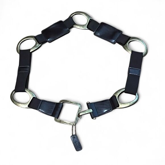 Rolf’s leather and brass statement belt (stretchy) - Picture 1 of 6